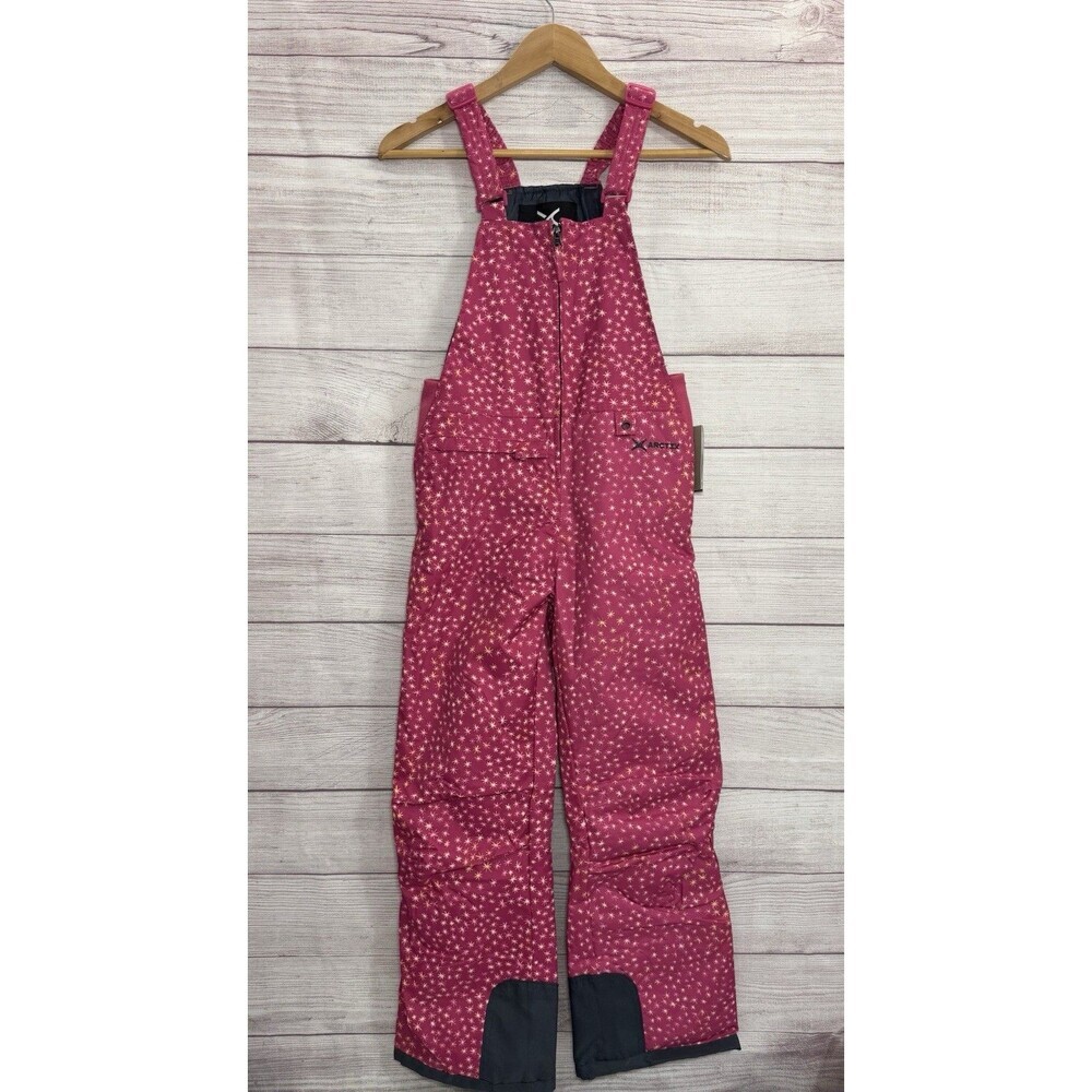 Arctix Kids Insulated Snow Ski Bib Size MEDIUM NWT Fuschia Zip Front SZ M(10-12)